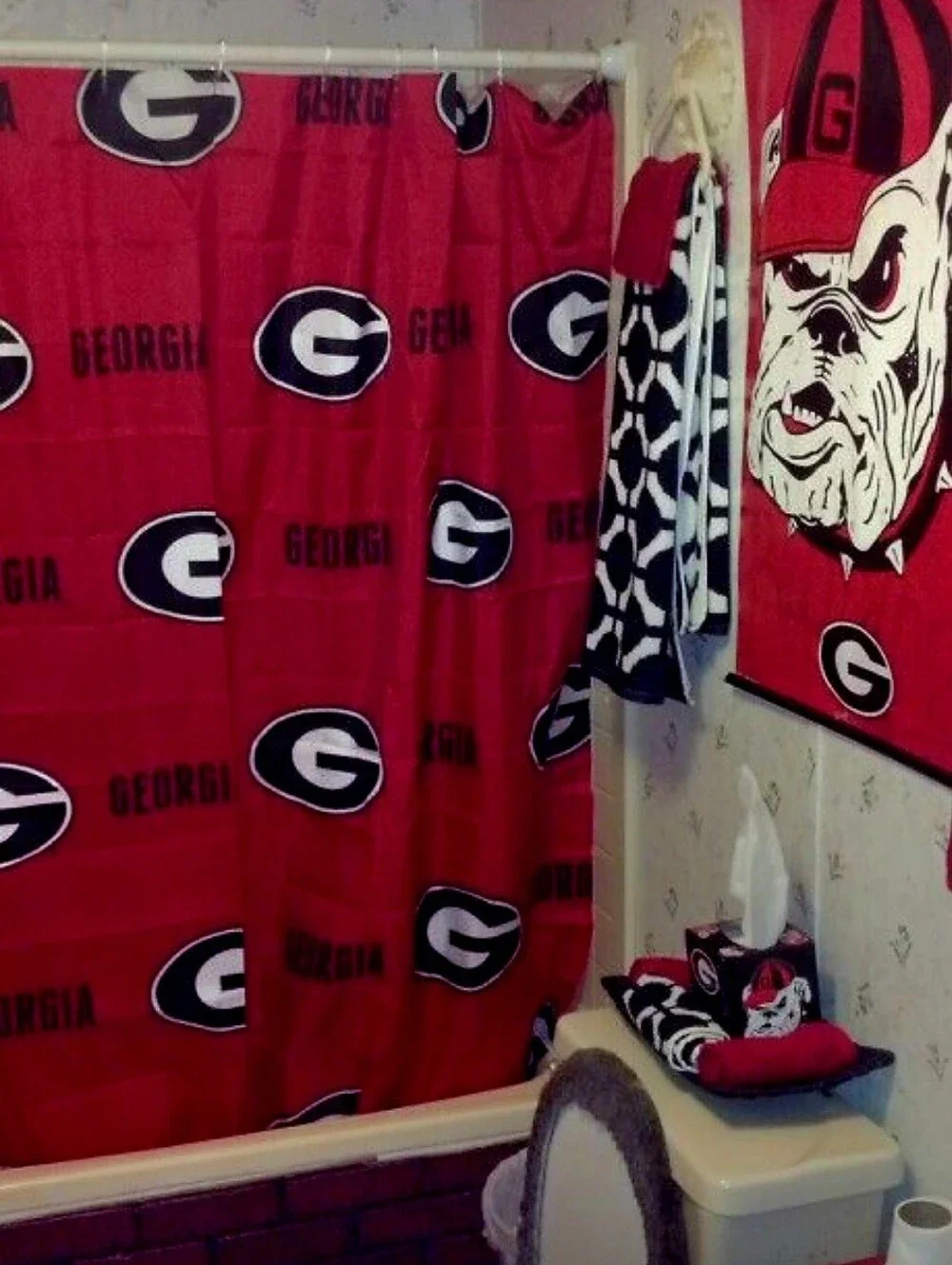 Georgia BULLDOGS Shower Curtain Official